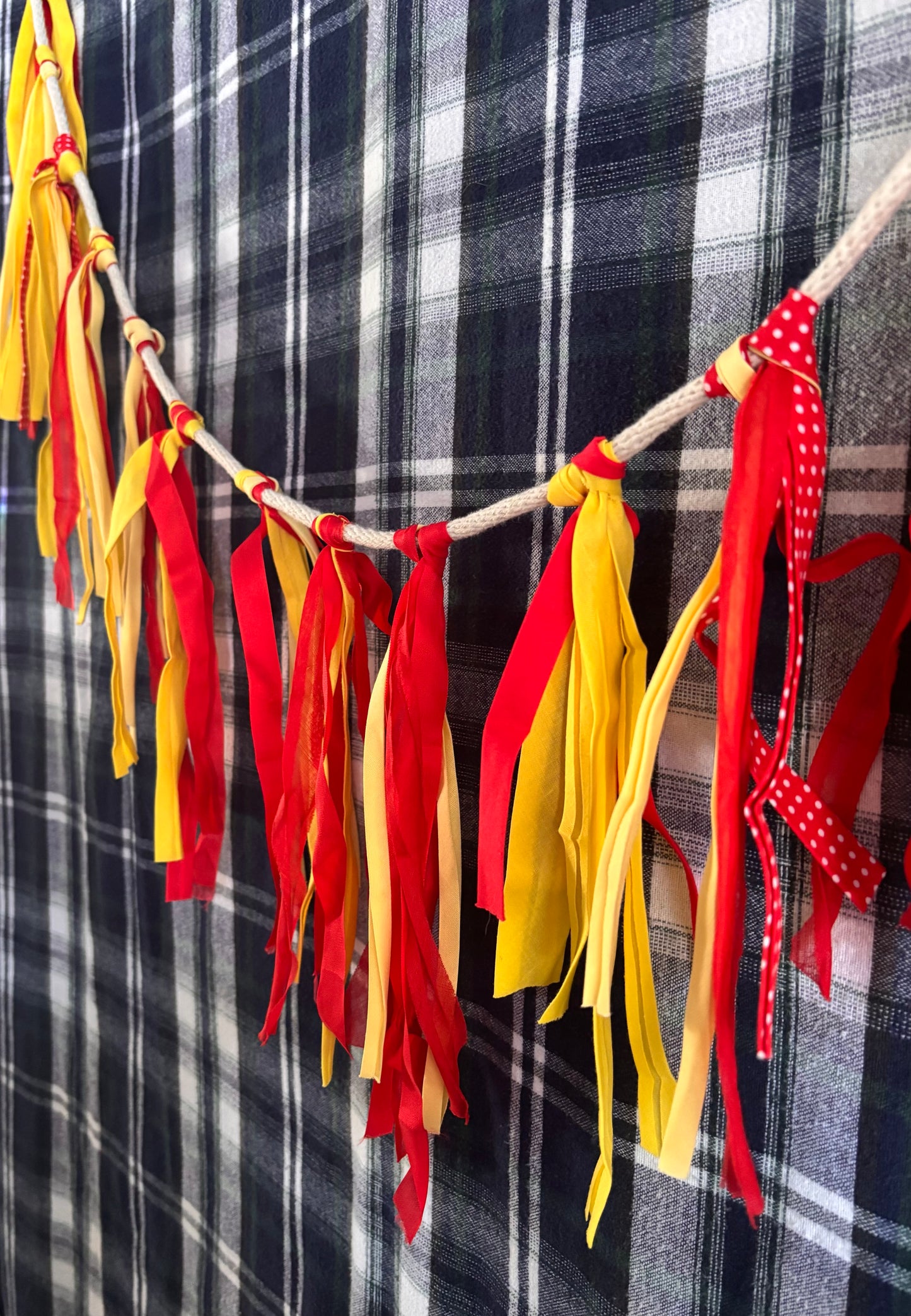 bunting: ketchup + mustard linen