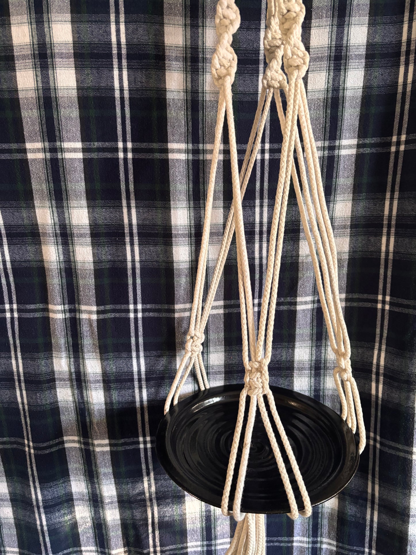 garden : macrame plant hangers